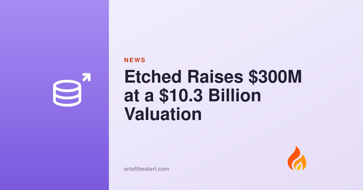Etched Raises $300M at a $10.3 Billion Valuation